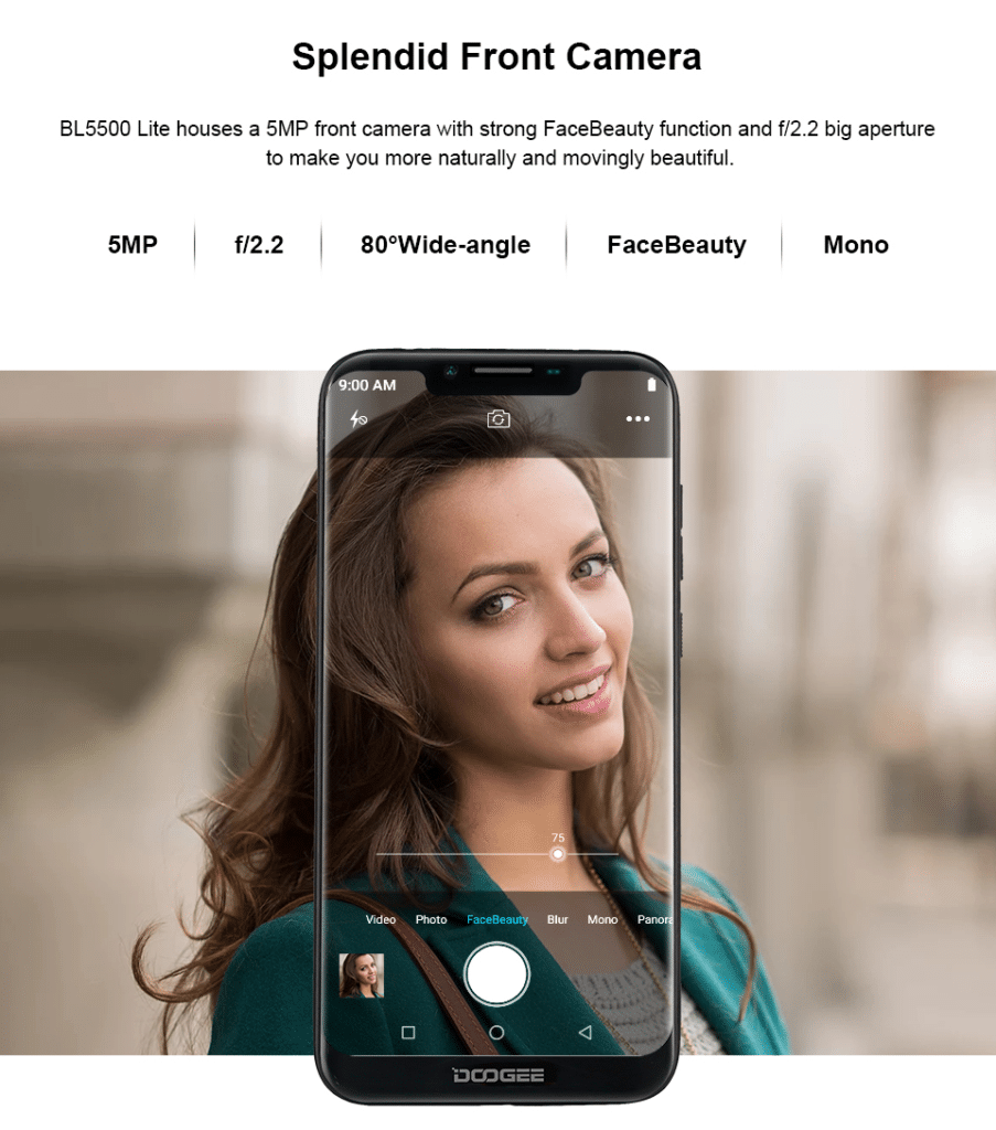 Doogee BL5500 Lite: Características, precio y donde comprar - Moviles.info