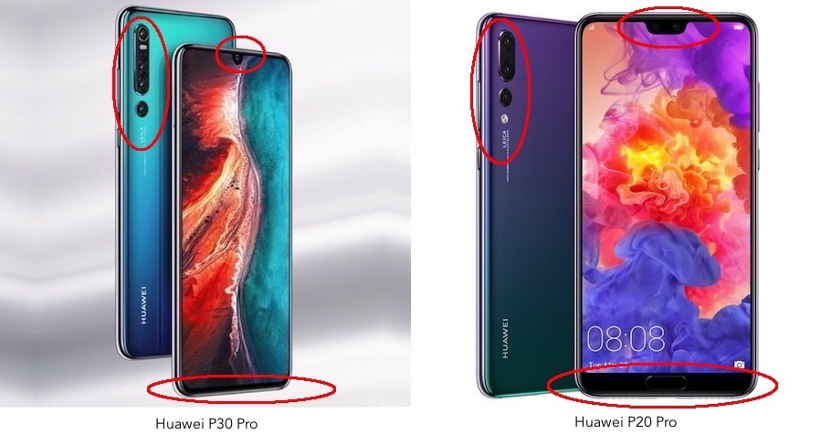Huawei P30 Pro vs Huawei P20 Pro