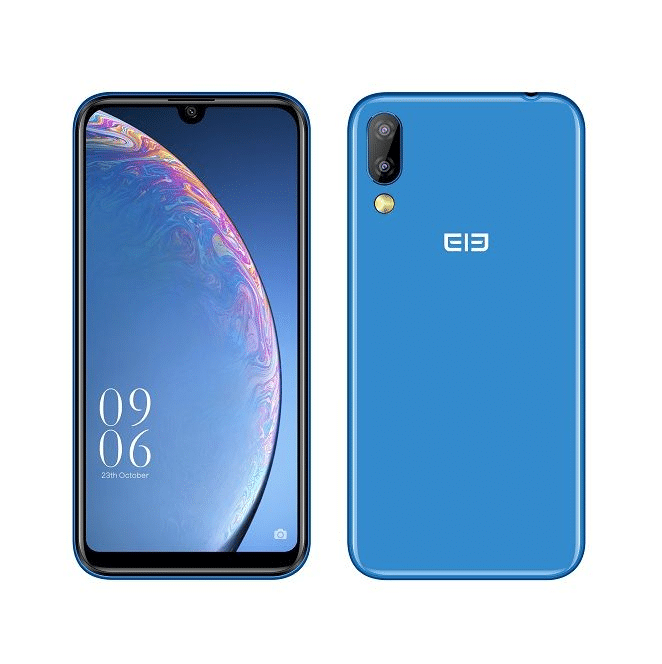 Custodia Portafoglio In Pelle PU Per ELEPHONE A6 Mini, Flip Cover Con Slot Carte E Chiusura Magnetica, Stand Per Video, Blu Scuro