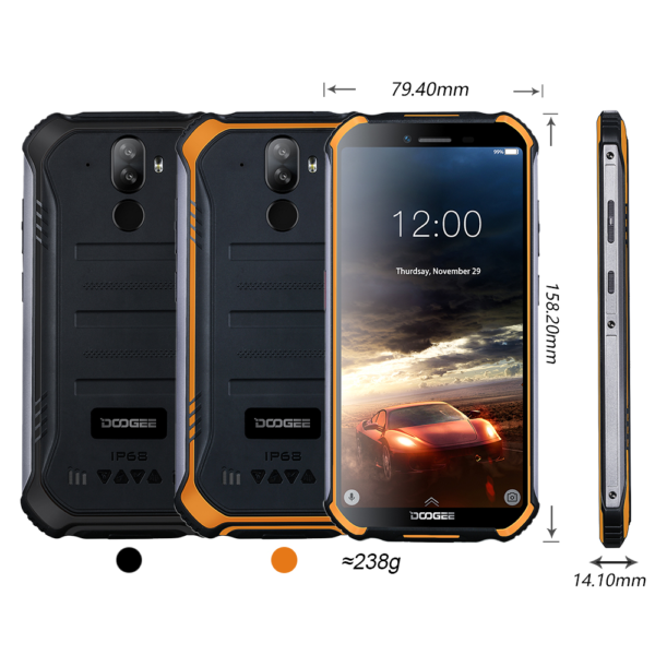 Protecteur D'écran Verre Hybride AtFoliX 9H Pour Doogee S40 Lite - Anti-choc, Anti-rayures - Neuf Avec Kit De Pose